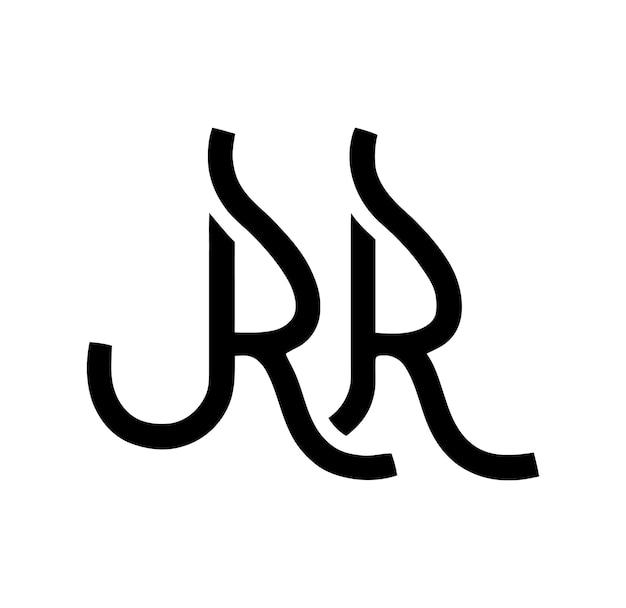 czarny symbol z literami r i r
