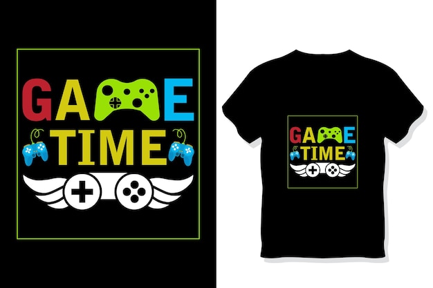 Czas Gry Koszulka Dla Graczy Koszulka Z Cytatami Dla Graczy Gamer T Shirt Design