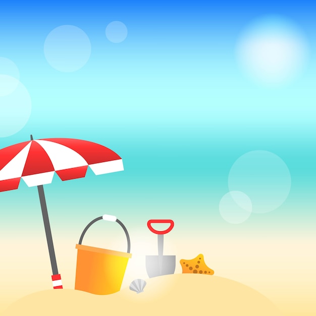 Czas letni, plaża letnia
