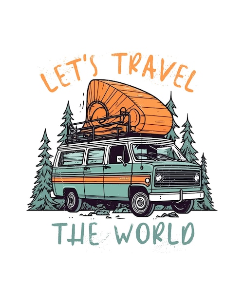 czas podróżować po świecie tshirt
