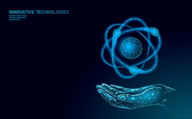 Cząsteczka Atomu Znak W Ręce Mapa świata. Globalne Zagrożenie Nuklearną Bronią Wojskową. Bezpieczeństwo Kraju W Obronie Energii Atomowej. Ilustracja Koncepcja Traktatu Przemocy Międzynarodowej Broni Nuklearnej Ramię