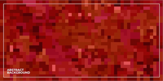 Czerwone abstrakcyjne geometryczne pikselowe kwadratowe kafelki mozaikowe w tle