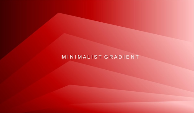Czerwone i czarne tło z napisem minimalistyczny gradient.
