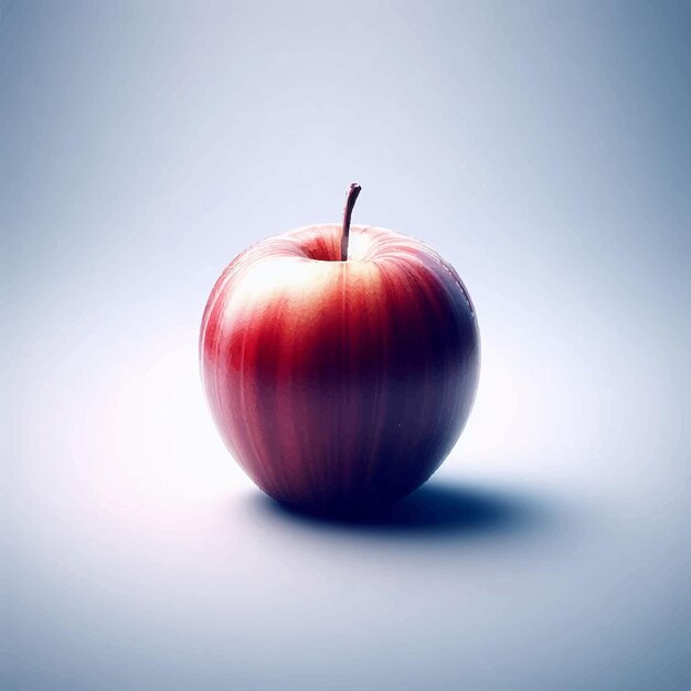 Plik wektorowy czerwone jabłko na białym tle