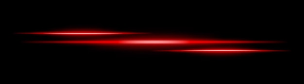Czerwone światło odblaskowe ciepły ostry poziomy blask z futurystycznym dotykem Doskonały do efektów sci-fi przejścia świetlne lub inspirowane neonem projekty Jasne pasy i dynamiczny blask