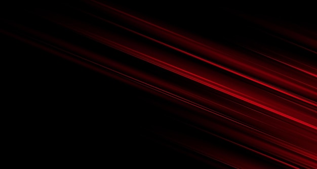 Czerwone wiązki laserowe izolowane na czarnym tle Abstrakcyjny efekt światła Zielony błysk soczewki Horyzontalny