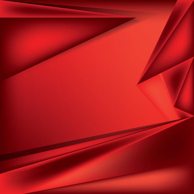 Czerwony geometryczny kształt tła ilustracji wektorowych