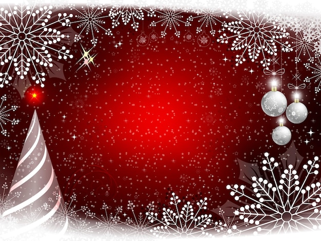 Plik wektorowy czerwony świąteczny wzór z delikatnymi płatkami śniegu świąteczne śnieżnobiałe futerko i kulki