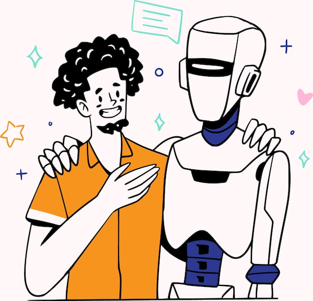 Człowiek i robot - więź przyjaźni i partnerstwa technologicznego