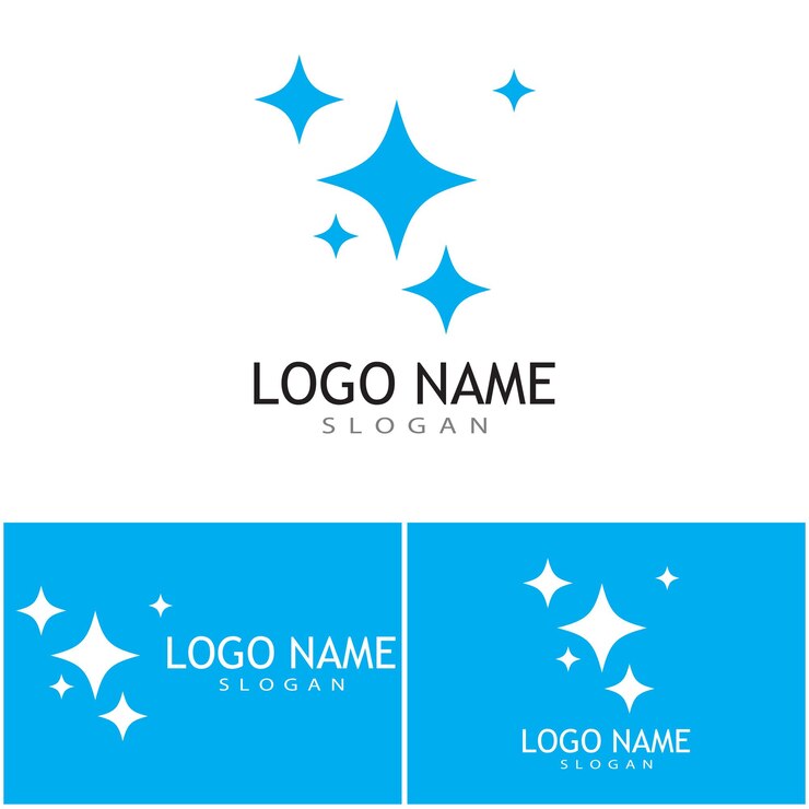 Wektor czyszczenie szablonu wektor ikona logo czystej usługi