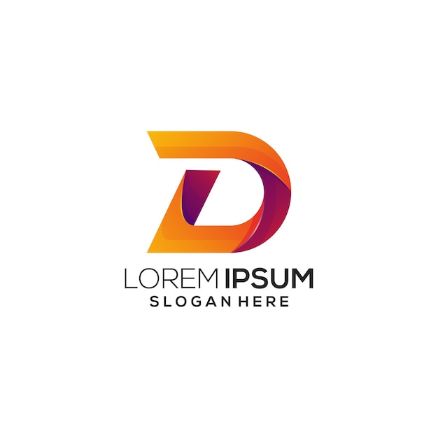 D logo kolorowe