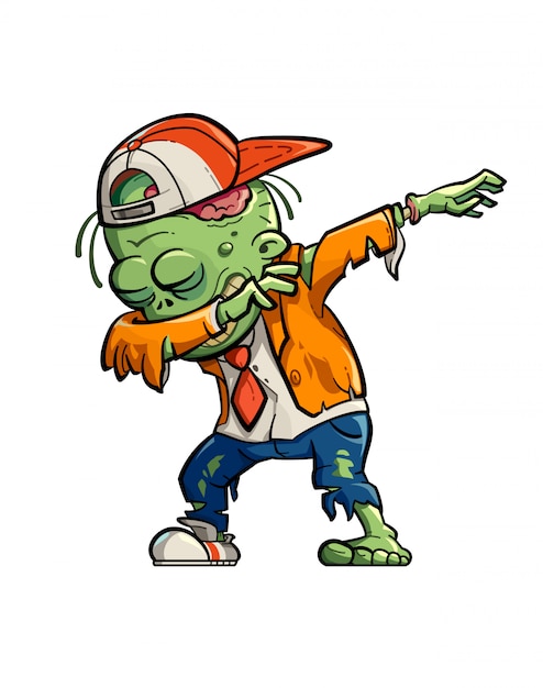 Plik wektorowy dabbing zombie