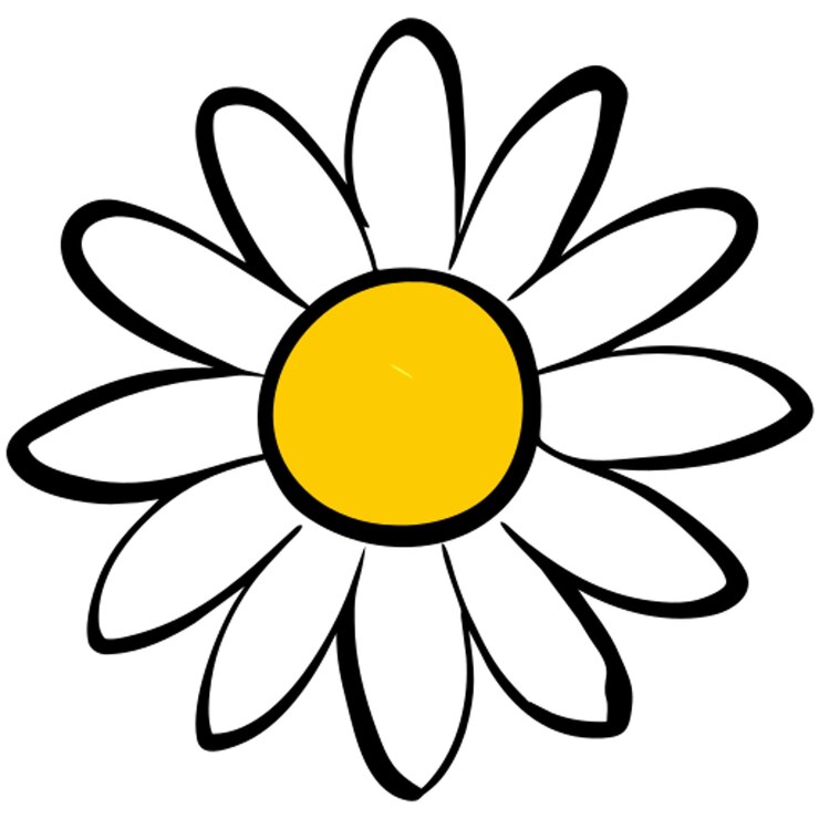 Daisy ikona doodle wypełnienie