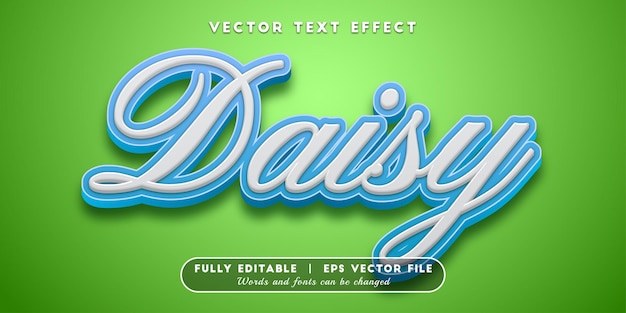 Daisy Text Effect Edytowalny styl tekstu