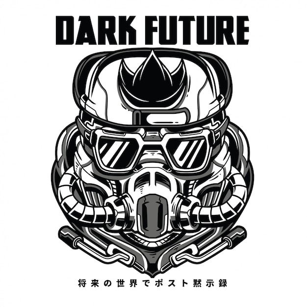 Dark Future Black N White