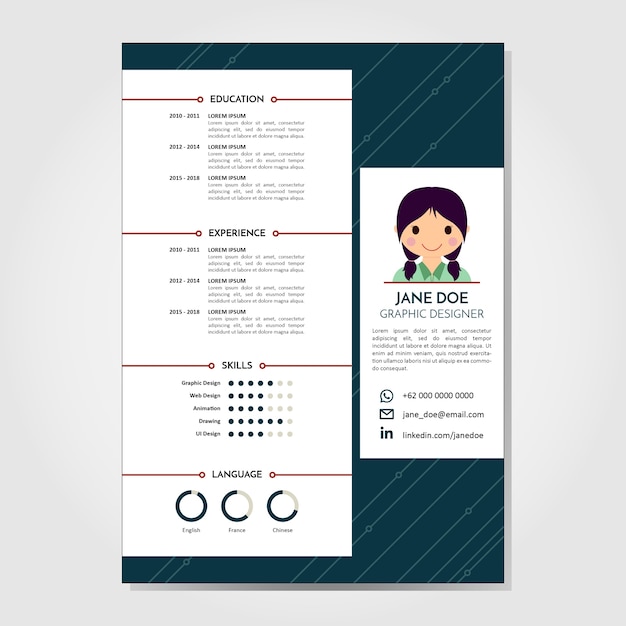 Dark Green Curriculum Vitae