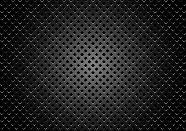 Dark Perforated Metal Grid Background