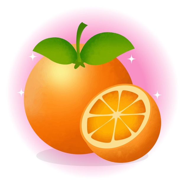 Plik wektorowy darmowa ilustracja wektorowa pomarańczowa ręczna rysunkowa