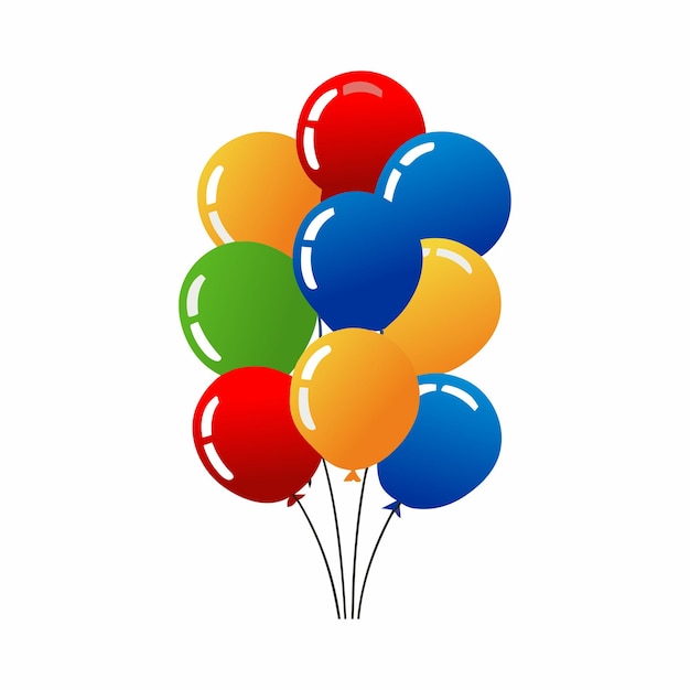 Darmowe przyjęcie urodzinowe z kolorowymi balonami