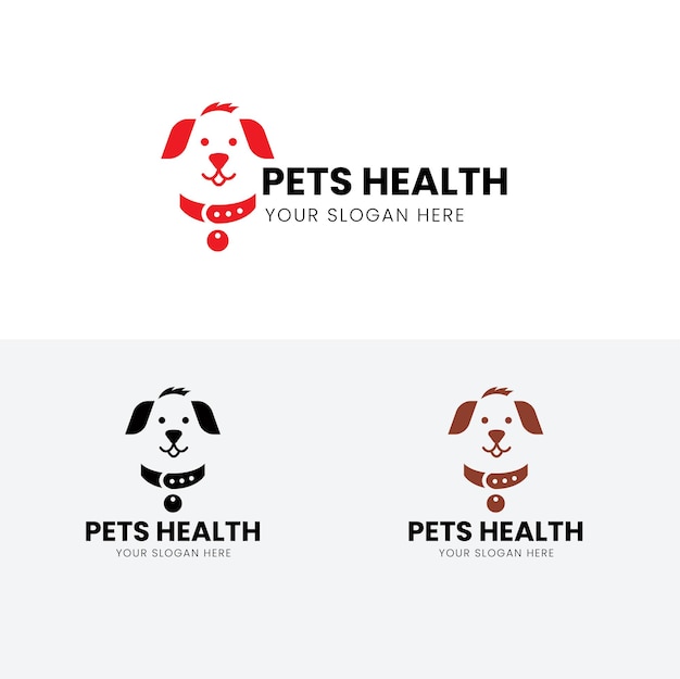 Darmowy Wektor Pet Health Logo Szablon Projektu