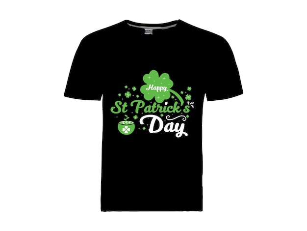 Plik wektorowy darmowy wektor płaska konstrukcja st patrick napis tshirt projekt