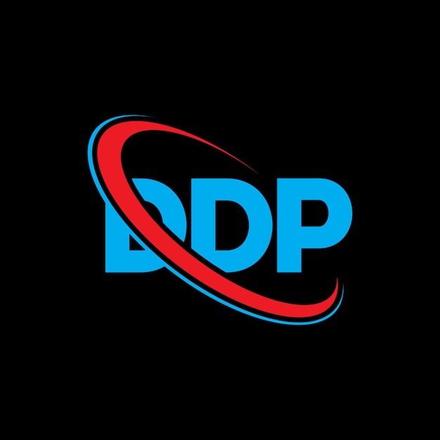 Plik wektorowy ddp logo ddp litery ddp logo litery projekt inicjały ddp logo połączone z okręgiem i dużymi literami monogram logo ddp typografia dla biznesu technologicznego i marki nieruchomości