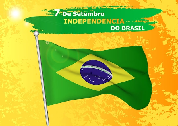 De Setembro Independencia Do Brasil Ilustracja Dzień Niepodległości Brazylii