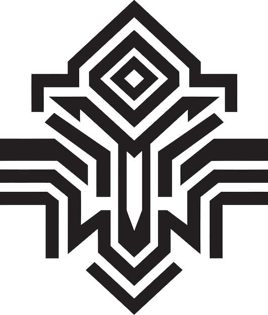 Plik wektorowy deco prismatics logo projekt wektorowy artystyczne wzory deko geometryczna ikona emblemat