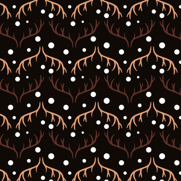 Wektor deer antler pattern