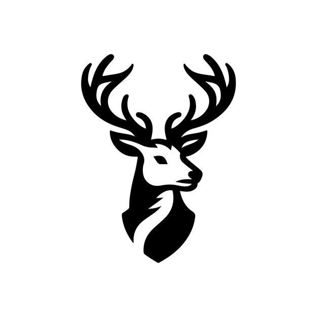 Deer Logo Design Wektor Kreatywny Deer logo Design