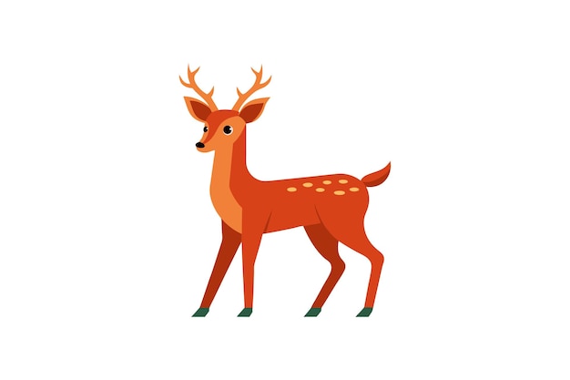 Deer vector art ilustracja eps