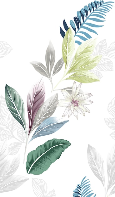Dekoracje Kwiatowe Papier Tekstylny Druk Cyfrowy