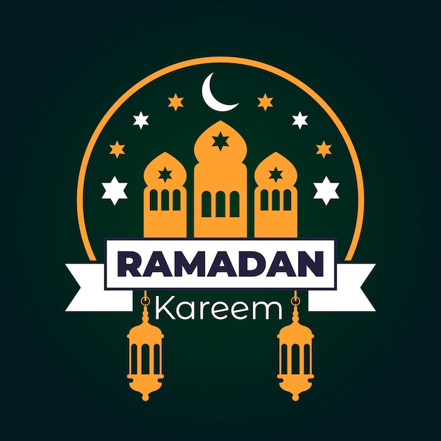 Dekoracyjna Wizytówka Eid Al-fitr Ramadhan