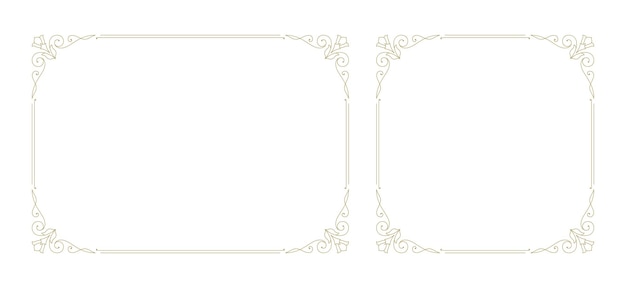 Plik wektorowy dekoracyjny element projektowania wektorowego ramki ozdobnej vintage