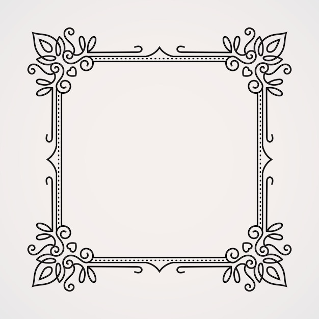 Plik wektorowy dekoracyjny prostokąt wektorowy krawędź vintage temat odpowiedni dla zdjęć cytaty flayer