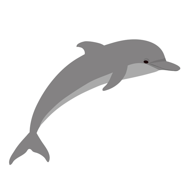 Delfin. Ilustracja Wektorowa.