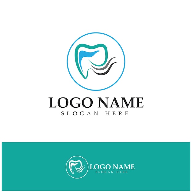 Dental Logo Design Szablon Wektorowykreatywne Logo Dentysty Dental Clinic Vector Logo