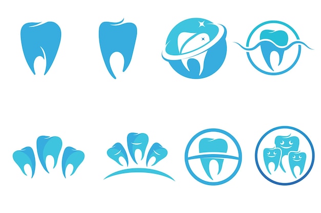 Dental Logo Szablon Wektor Ilustracja Ikona Design