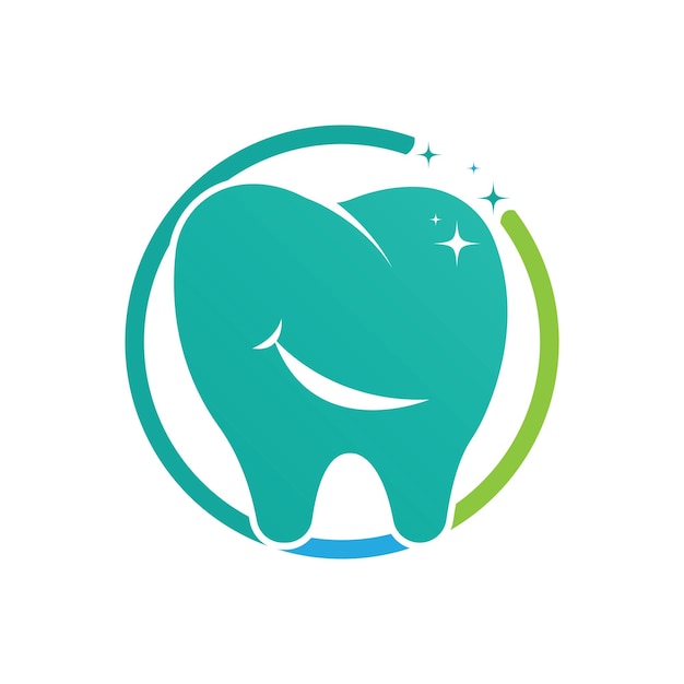 Dental Logo Szablon Wektor Ilustracja Ikona Designu