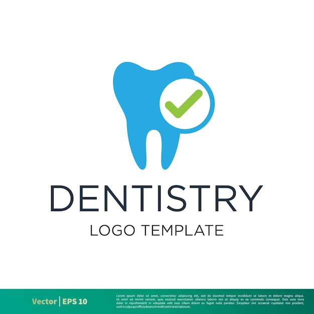 Dentysta opieka stomatologiczna ikona wektor Logo szablon ilustracja projekt wektor Eps 10