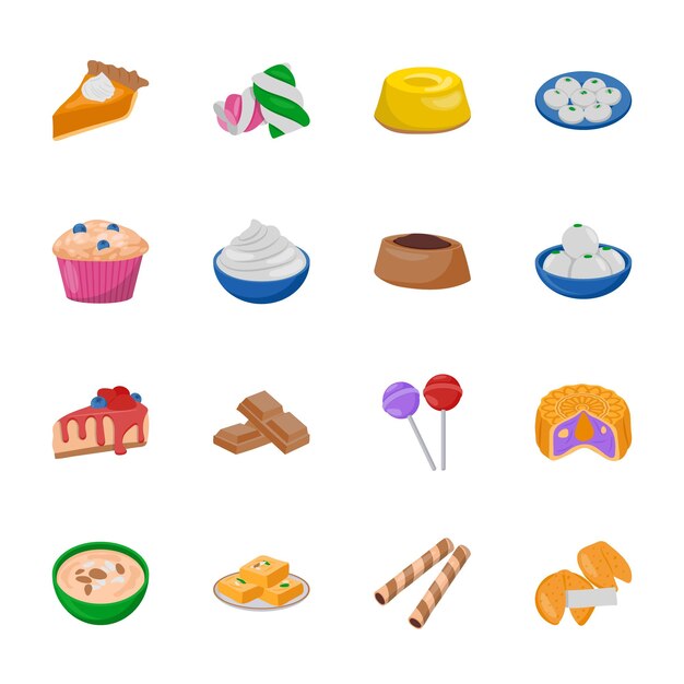Deser Delights Sweets Icons Pack (Zestaw ikon słodyczy)
