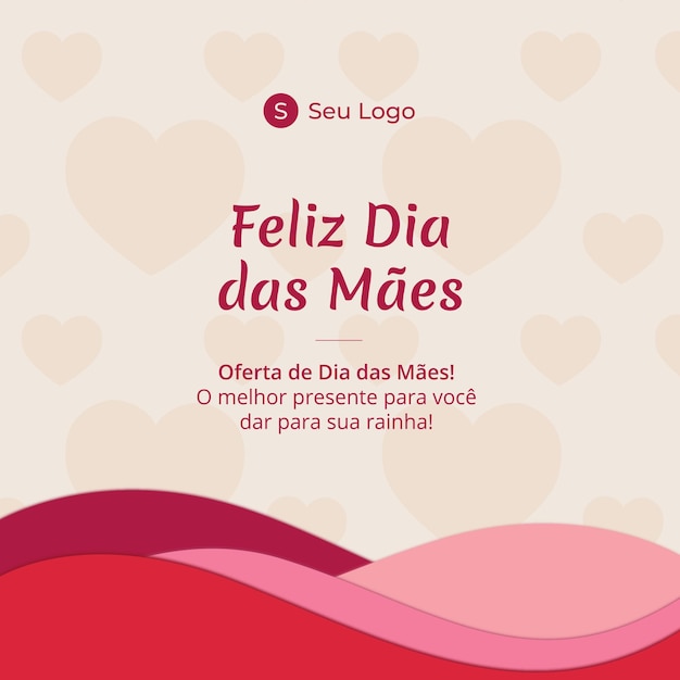 Design De Feliz Dia Das Maes