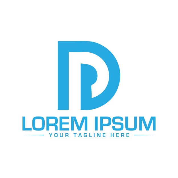Design logo DP Letter Unikalny i nowoczesny dp pd Logo Design