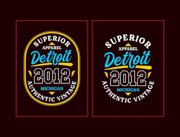 Detroit Vintage Projekt Graficzny Typografii Dla Tshirt