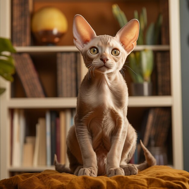 Plik wektorowy devon rex kociak kot