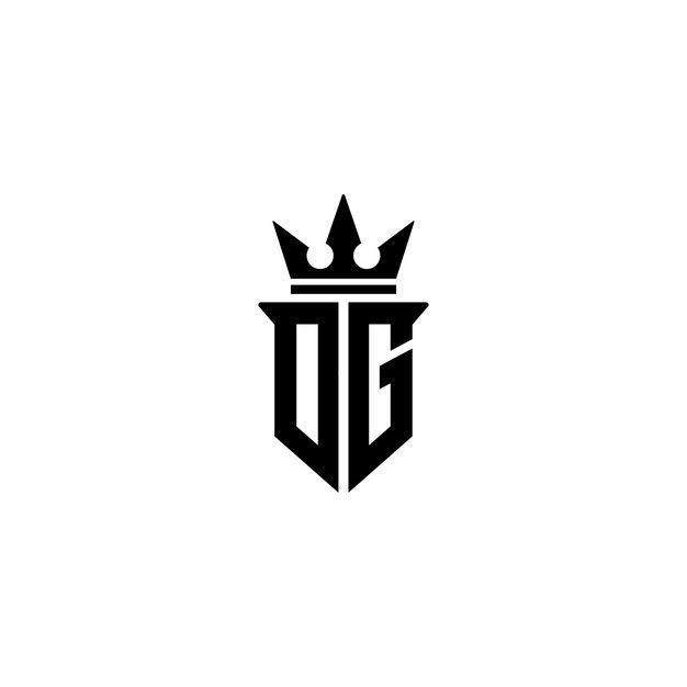DG monogram logo projekt list tekst nazwa symbol monochromatyczny logotyp alfabet znak proste logo
