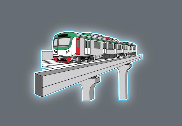 Plik wektorowy dhaka metro rail mrt