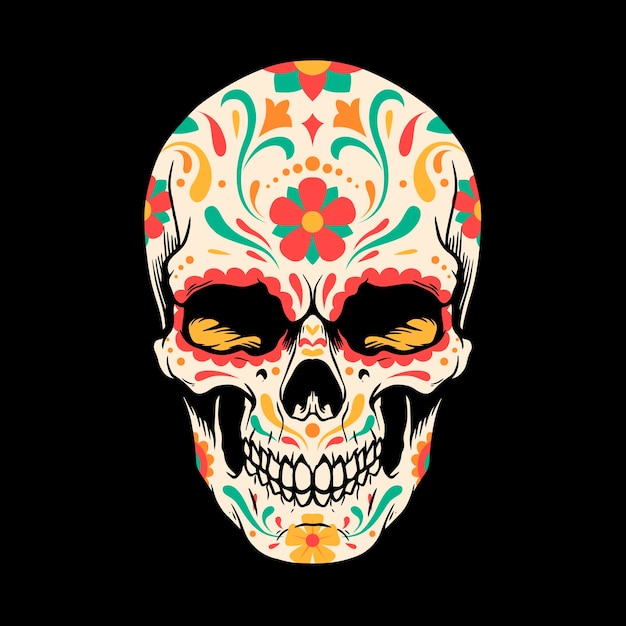 Dia De Los Muertos Cukrowa Czaszka