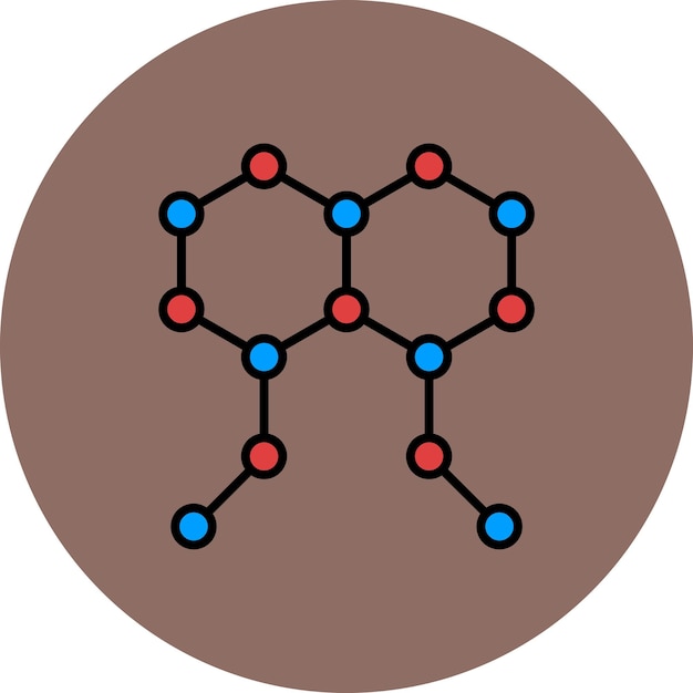 Plik wektorowy diagram komórek molekularnych i molekularnych z liczbą 3