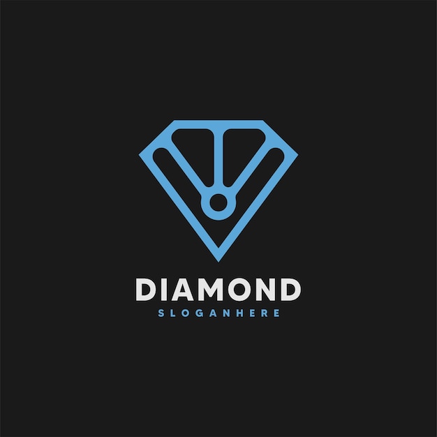 Diament Logo Szablon Wektor Ilustracja Ikona Projektu